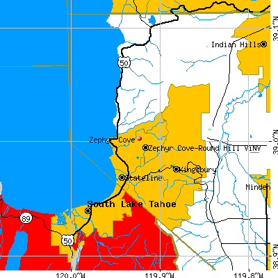 Zephyr Cove map