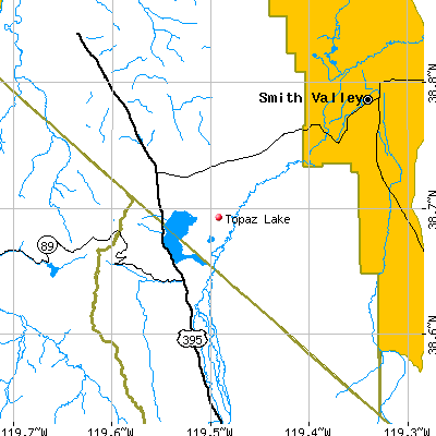 Topaz Lake map