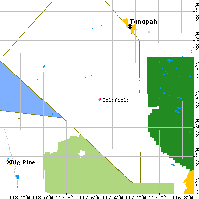 Goldfield map