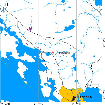Tuftonboro map