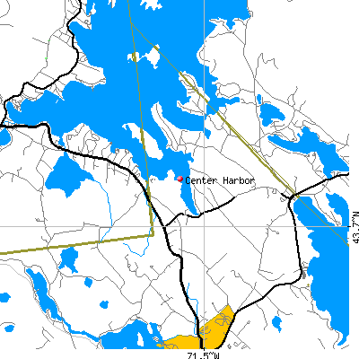 Center Harbor map
