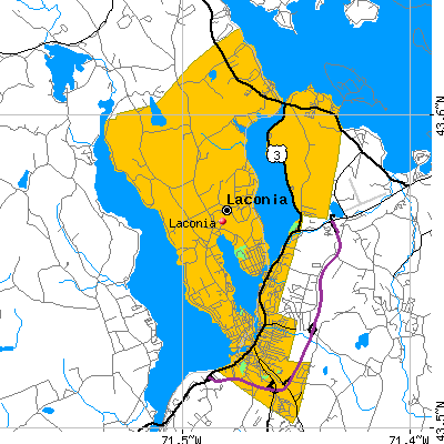 Laconia map