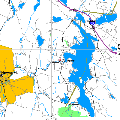 Sunapee map