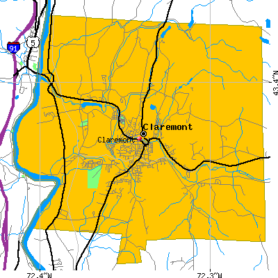 Claremont map