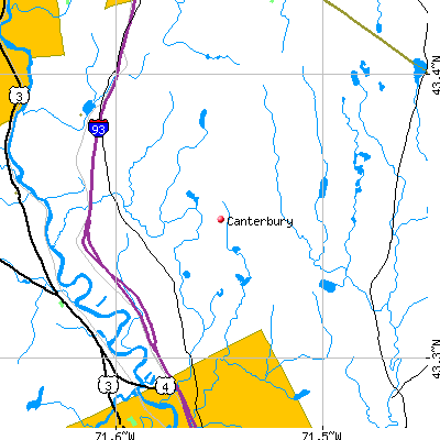 Canterbury map
