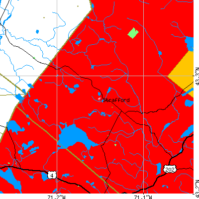 Strafford map