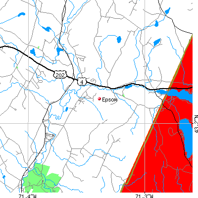 Epsom map