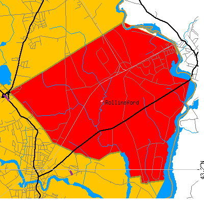 Rollinsford map