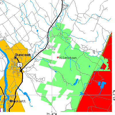 Allenstown map