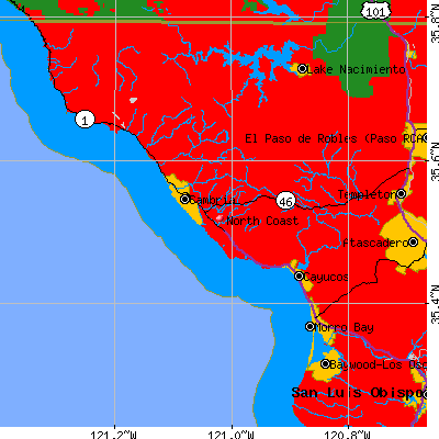 North Coast map
