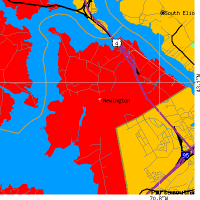 Newington map