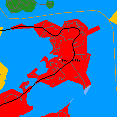 New Castle map