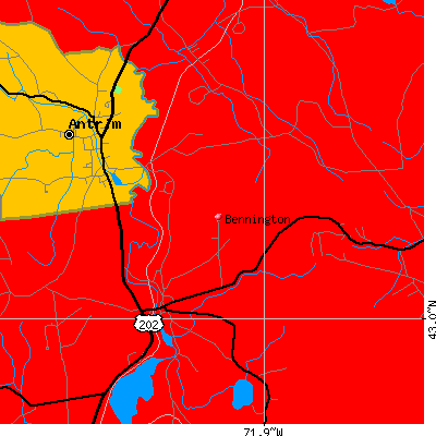 Bennington map