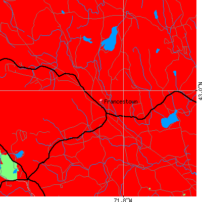Francestown map