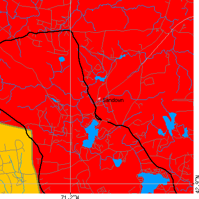 Sandown map