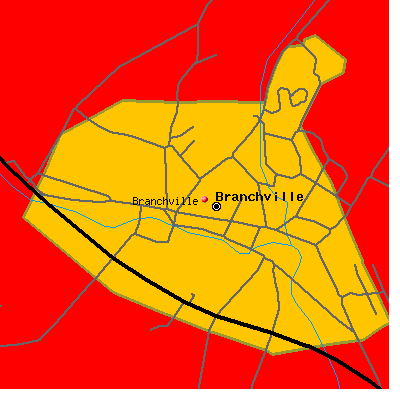Branchville map