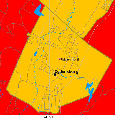Ogdensburg map