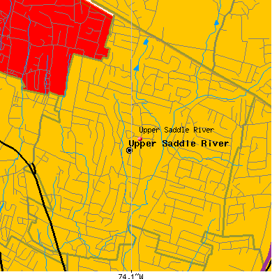 Upper Saddle River map