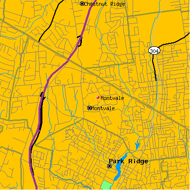 Montvale map