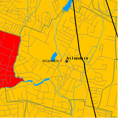 Allendale map