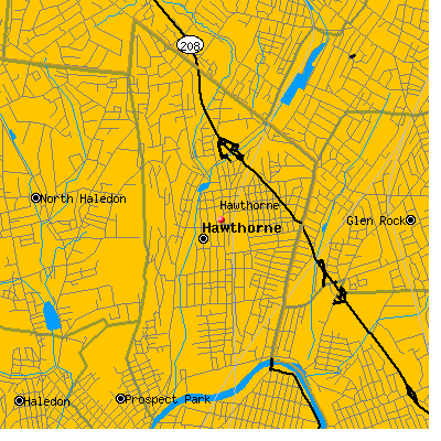 Hawthorne map