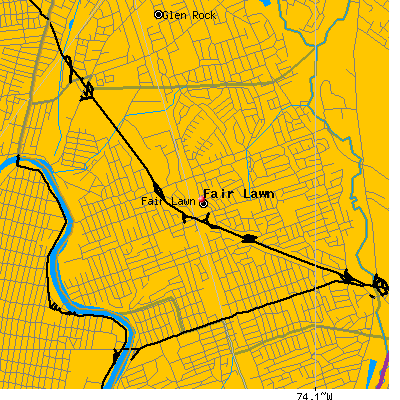 Fair Lawn map