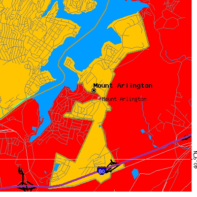 Mount Arlington map