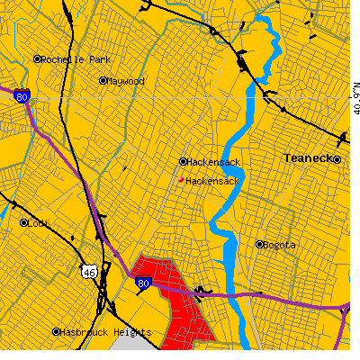 Hackensack map