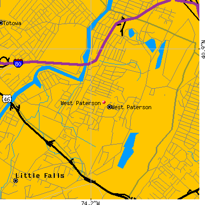West Paterson map