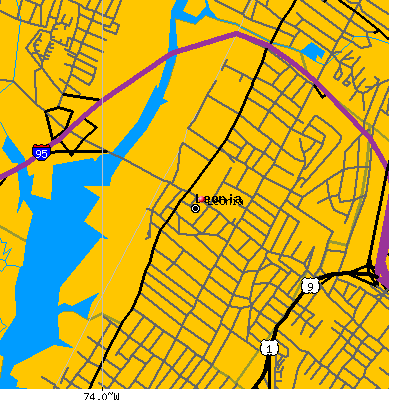 Leonia map