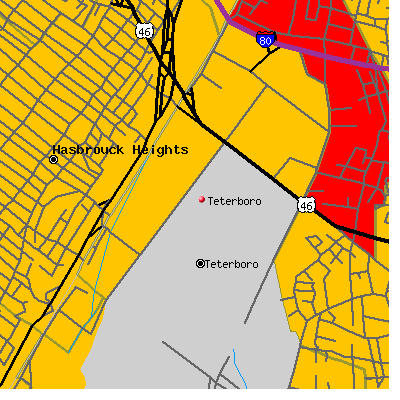 Teterboro map
