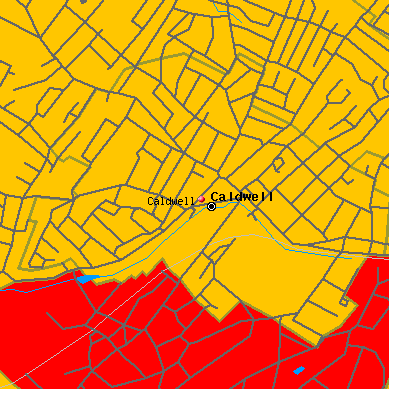 Caldwell map