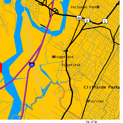 Ridgefield map