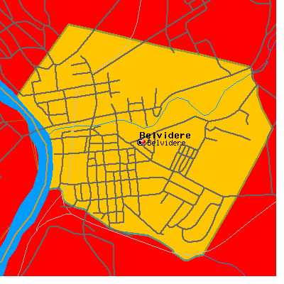 Belvidere map