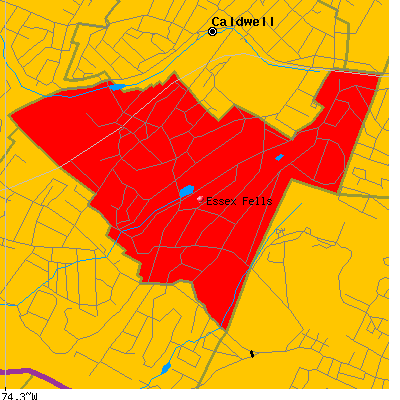 Essex Fells map