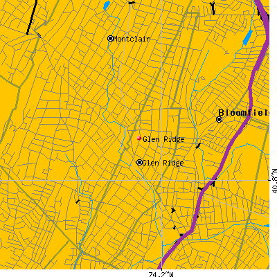 Glen Ridge map