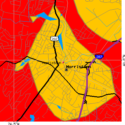 Morristown map