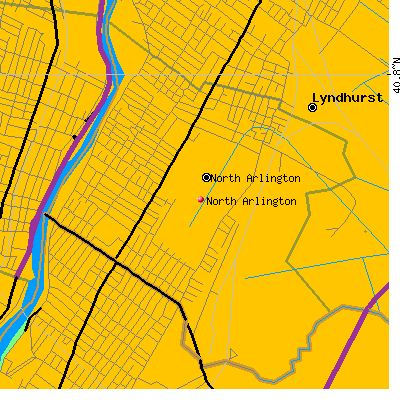 North Arlington map