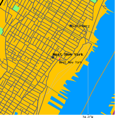 West New York map