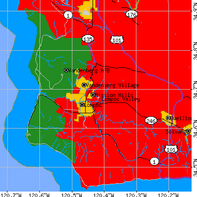 Lompoc Valley map
