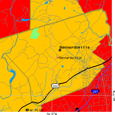 Bernardsville map