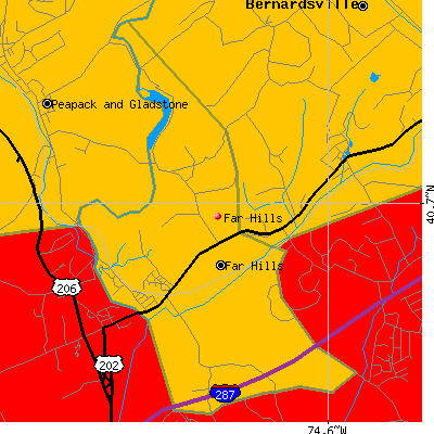 Far Hills map