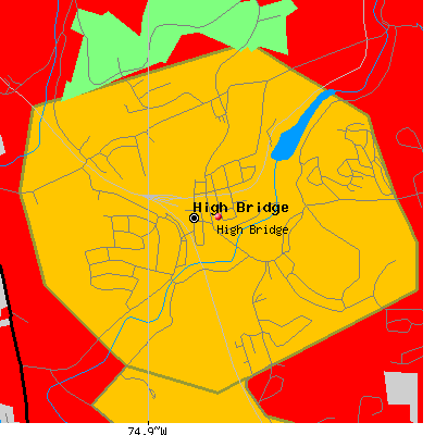 High Bridge map