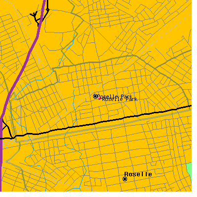 Roselle Park map