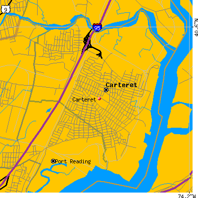 Carteret map