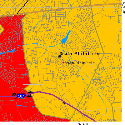 South Plainfield map