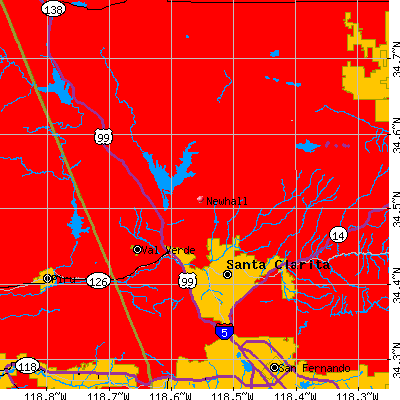 Newhall map