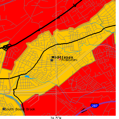 Middlesex map