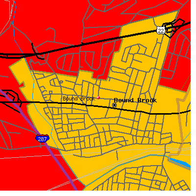 Bound Brook map