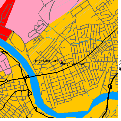 Highland Park map